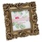 4x4 Gold Ornate Textured Hand-Crafted Resin Picture Frame with Easel & Hook for Tabletop & Wall Display, Decorative Floral Design Home Decor, Photo Gallery, Art, More (4x4, Gold)